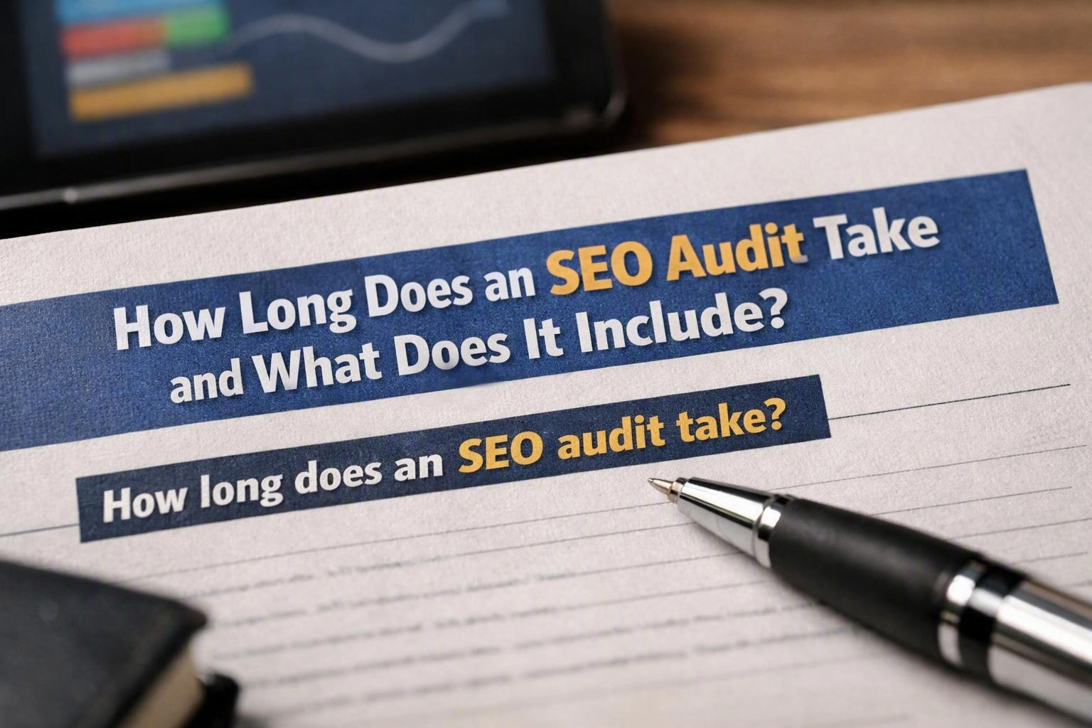 How Long Does an SEO Audit Take and What Does It Include? — How Long Does SEO Take to Work? A Realistic Campaign Timeline?